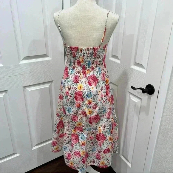 Moodie The Lauren Midi Dress, Floral, adjustable spaghetti strap , lined - Picture 7 of 12